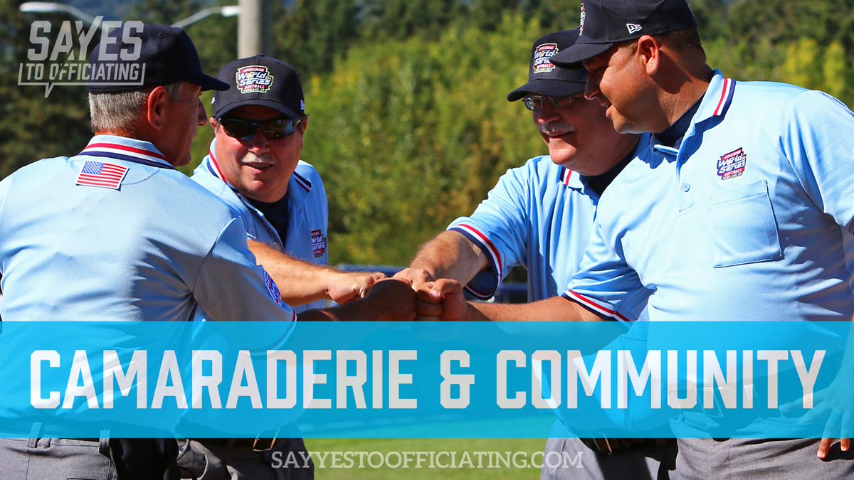 There is no community like officials. When it comes down to it, during a game, your only true friends are the officials you're working with. Many of them will become your closest friends - lifelong friends.

#SayYesToOfficiating at washingtonofficials.com
<a href="/wiaawa/">WIAA</a>