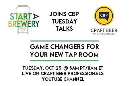 We're on CBP Tuesday Talks tomorrow! Have your coffee &amp; learn about tap room innovations in "Game Changers for Your New Tap Room". You can watch in the CBP FB feed (or) on the CBP YouTube Channel here: youtube.com/watch?v=tUUr9L…    Check it out! #craftbeer #innovations #taproom