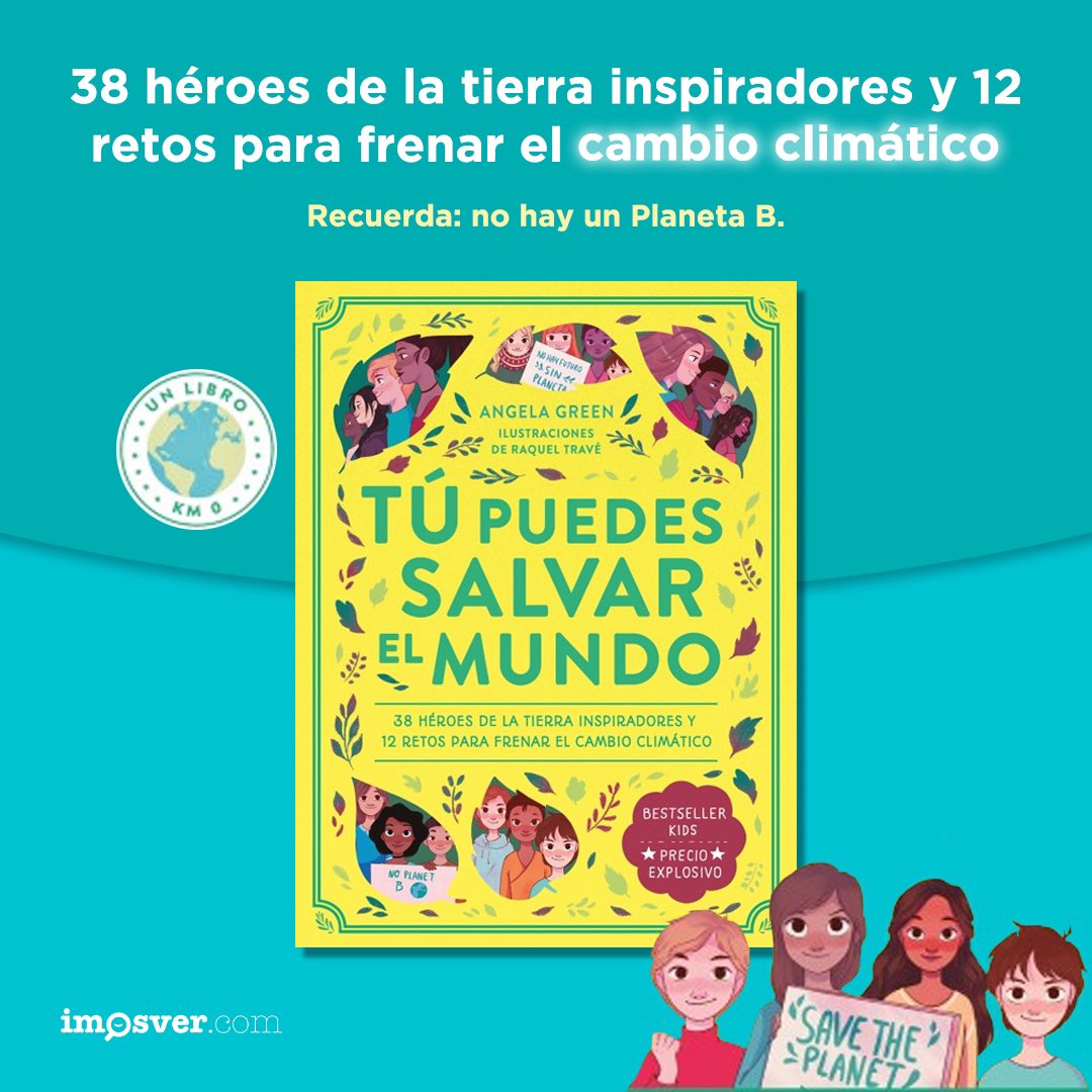 Aprende de 38 personajes inspiradores y conviértete tú también en un héroe de la Tierra. 🦸‍♂

En el libro encontrarás 12 retos para aportar tu granito de arena en la lucha contra el cambio climático.

#DiaInternacionalContraElCambioClimatico #CambioClimático #SalvarElMundo