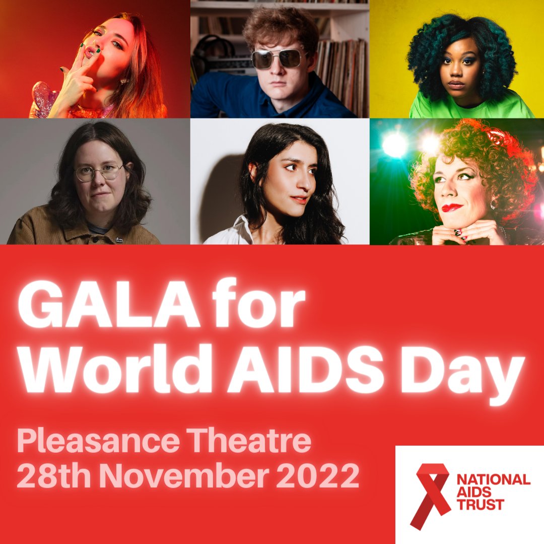 🚨Gala for World AIDS Day🚨 is in just 5 WEEKS! come down to @ThePleasance on 28th November and join 🌟@FernBrady 🌟@kemahbob 🌟@Diane_Chorley 🌟@ChloePetts 🌟@abcelya 🌟#JamesAcaster and many more in support of @NAT_AIDS_Trust this #WorldAIDSDay2022 🎟️🎟️pleasance.co.uk/event/gala-wor…