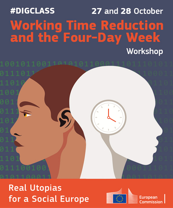 How does it sound to you, working 4⃣ instead of 5⃣ days a week? Join international experts to discuss the implications of working time 🕙reduction! 🗓️October 27-28 All info 👇: europa.eu/!y9QQmG #DIGCLASS