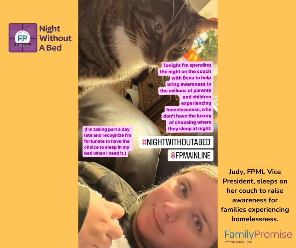 FPMainLine's tweet image. Thank you to everyone who participated in Night Without A Bed. It&apos;s never too late to raise awareness or donate. Our Night Without A Bed Campaign will be open for donations until 5:00 PM Friday, October 28, 2022. Currently, 80 families in Montgomery County are waiting for shelter