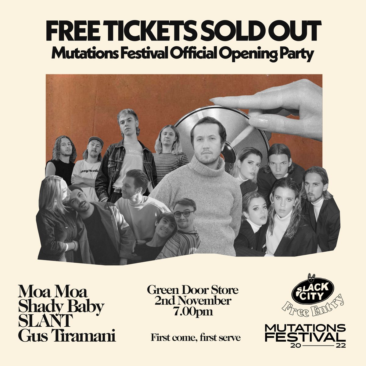 Well well well… All the free tickets for our official opening party of @mutationsfest went within a couple of days. MAD. However, if you missed out, fret not. Tickets do not guarantee entry, so if you get down early enough, chances are you’ll still be able to get in.