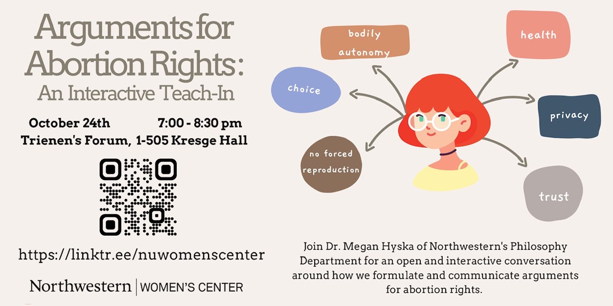 Attend an Arguments for Abortion Rights: an Interactive Teach-In TODAY from 7:00–8:30 PM at Trienen's Forum in Kresge Hall (spr.ly/6015MWA8Z).

Learn more and register @ spr.ly/6016MWA8w.