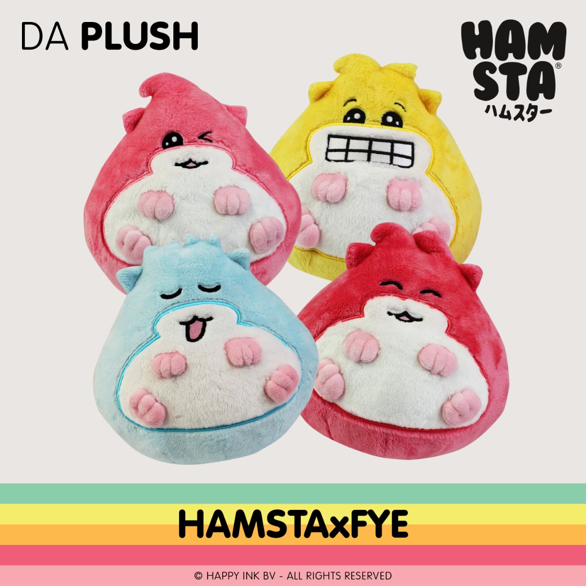 officialfye's tweet photo. Da Hamstas are FINALLY Here! 🐹

Cuddle up with the Hamsta plushies, try tasty treats to satisfy that sweet tooth, and other awesome Hamsta merch available now at your local FYE or online 👉 https://t.co/KfLgBkjbX9

@HamstaWorld #Hamsta #HAMSTAxFYE #Plush #Sweets #Merch #Cute https://t.co/vXYUsjfteo