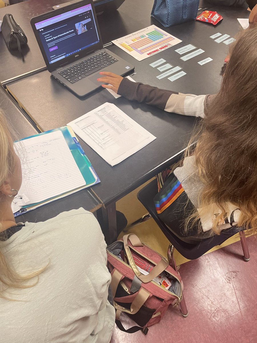 emfanning24's tweet photo. Great time in Mrs. Booneโs chemistry class! We used @MicrosoftFlip to review molecular bonding! Stations included labs, vocab, sorting and drawing Lewis structures. Ss even became molecular bonds ๐ Student discourse was on ๐ฅ #amplifyingstudentvoice #onslowdlt #ocsengage https://t.co/yHOQMN5gLA