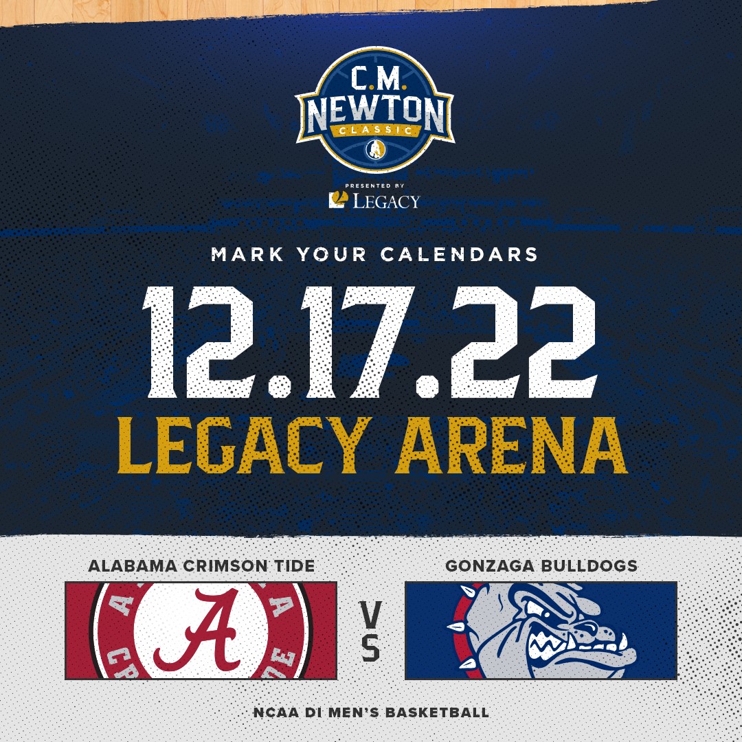 BJCC (@bjcc) on Twitter photo ๐จ Tickets are on sale NOW for this year's <a href="/CMNewtonClassic/">C.M. Newton Classic</a> matchup between <a href="/AlabamaMBB/">Alabama Menโs Basketball</a> and <a href="/ZagMBB/">Gonzaga Basketball</a> at Legacy Arena!
๐ bit.ly/3TUfG7r ๐จ Tickets are on sale NOW for this year's <a href="/CMNewtonClassic/">C.M. Newton Classic</a> matchup between <a href="/AlabamaMBB/">Alabama Menโs Basketball</a> and <a href="/ZagMBB/">Gonzaga Basketball</a> at Legacy Arena!
๐ bit.ly/3TUfG7r