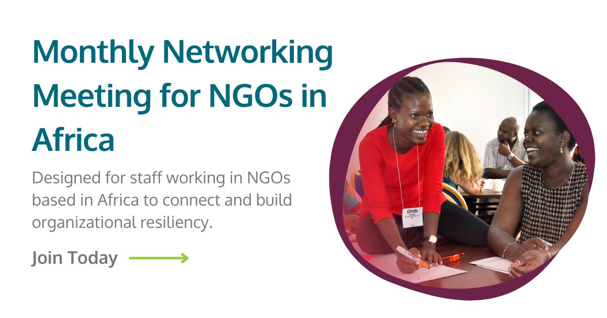 humentum_org's tweet photo. There's still time to secure your seat!
🕒 Oct 26 at 3 PM EAT

Join our FREE monthly virtual roundtable, designed to bring #NGOs together to talk with their peers. At this month's meeting, we will examine financial sustainability.

👉 Register: https://t.co/fqEr5HrM1V

#finance https://t.co/acNOBcxNth