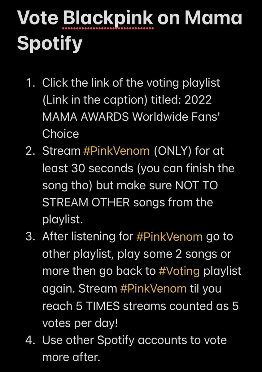 Tallyville native on Twitter "RT serie_bp VOTE BLACKPINK on MAMA
