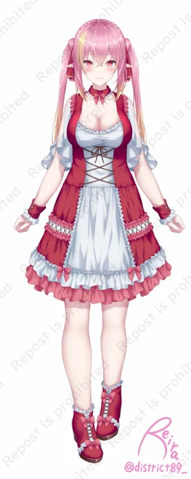 奏音おんぷ様Vtuberデビュー1周年という事で新衣装イラストを担当させて頂きました!一周年おめでとうございます! 