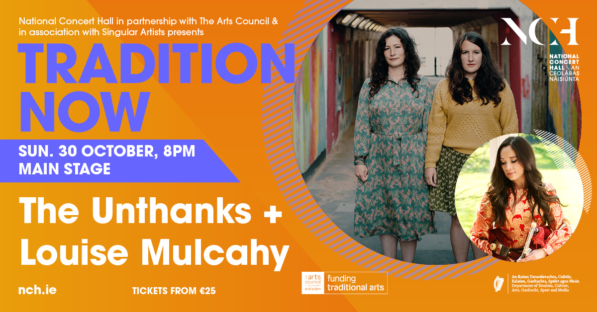 Northumbrian folk group <a href="/TheUnthanks/">The Unthanks</a> return to the NCH on October 30 for a very special evening at #TraditionNow22! Joining them as a very special guest on the night will be recipient of the 2022 Liam O’Flynn Award <a href="/mulcahy_louise/">Louise Mulcahy</a>!

Tickets 👉 bit.ly/3pVXAF2
