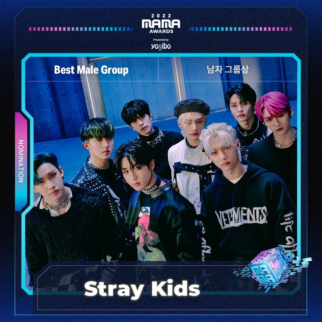 JYP Charts on Twitter "StrayKids is nominated for 'Best Male Group