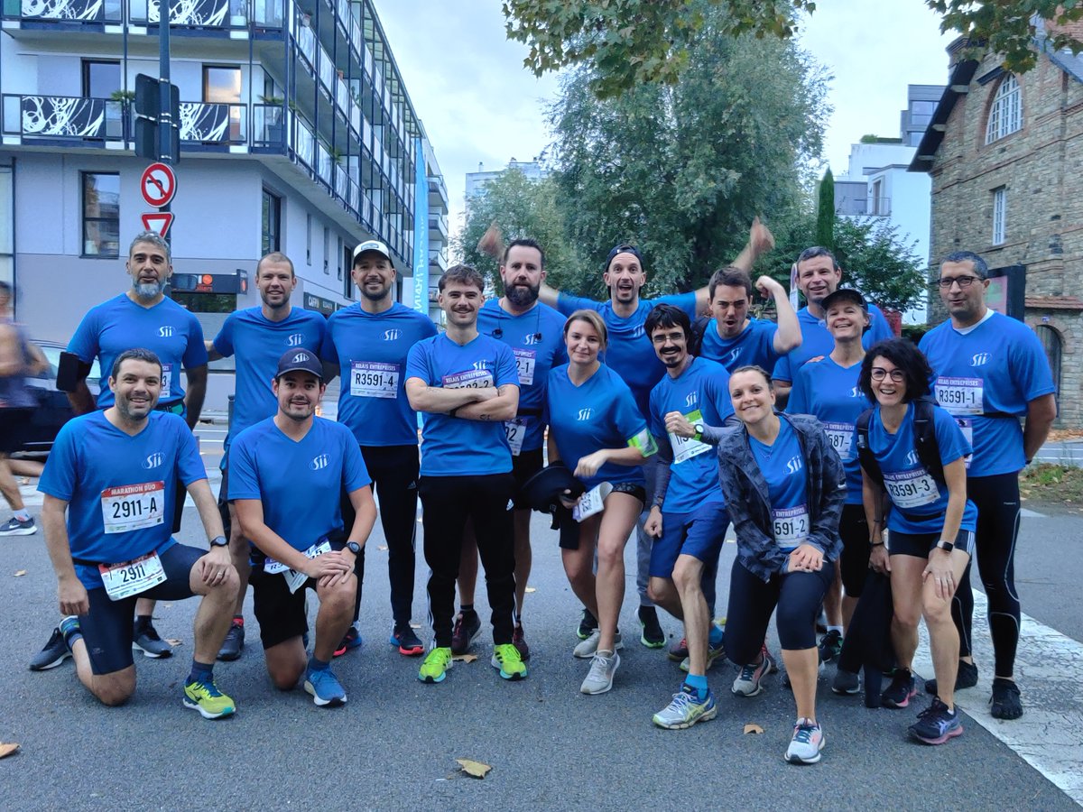 Félicitations aux 18 🏃SII Ouest ayant participé au <a href="/lemarathonvert/">Marathon Vert Rennes Shool of Business</a> ce week-end, en solo, duo ou par équipes de 4 ! Du bleu, sous le ☀️rennais.