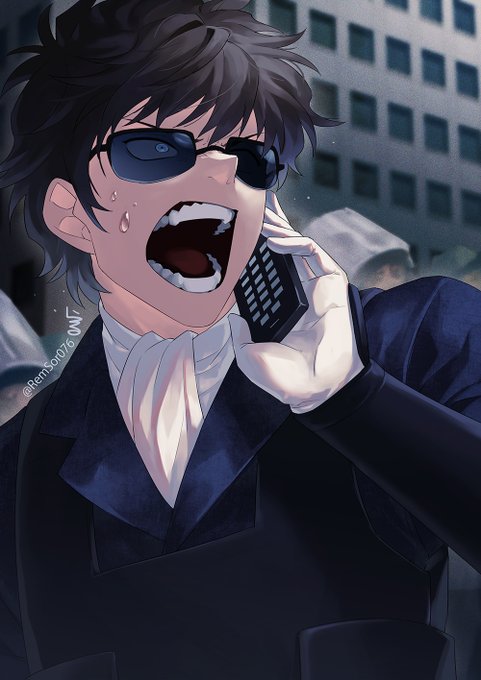「black hair talking on phone」 illustration images(Latest)