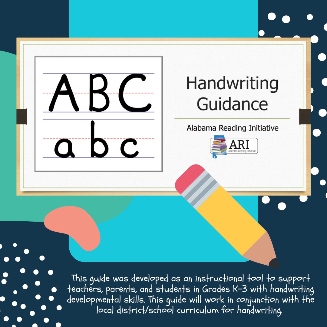 📢Newly released!

This guide was developed as an instructional tool to support teachers, parents, and students in Grades K-3 with handwriting developmental skills. This guide will work in conjunction with the local district/school curriculum for handwriting.✏️