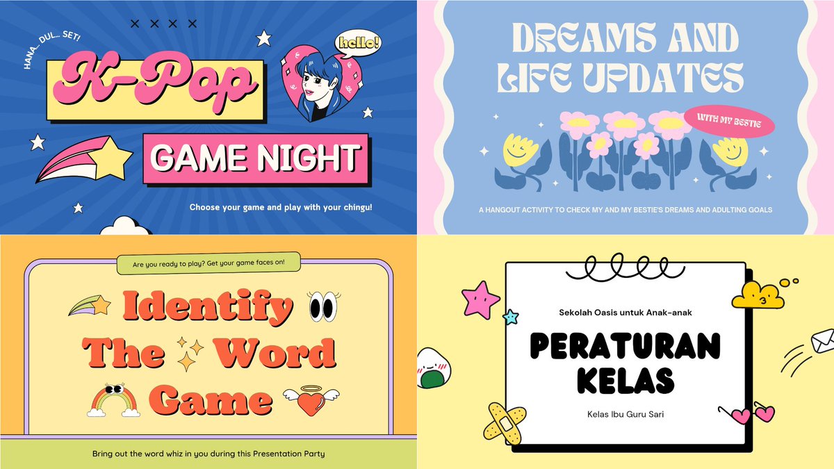 studythread__'s tweet image. Template ppt canva cute edition 🗂

  — a thread