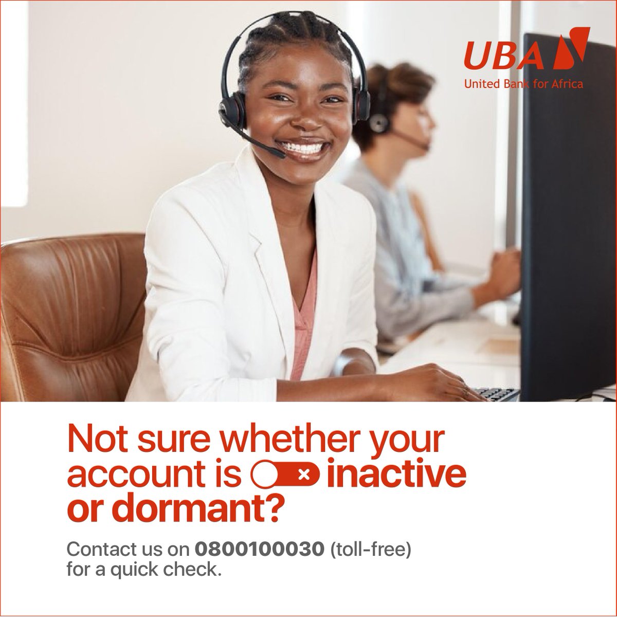UBAUganda's tweet photo. Did you know your account automatically becomes dormant after 24 months/ 1 Year of inactivity? If you are not sure about yours, call us on 0800100030 (toll-free) OR WhatsApp us your account number at 0780142329 for a quick check.
#DormantAccounts
#InactiveAccount
#ThisIsUBA https://t.co/AeQAmnogW7