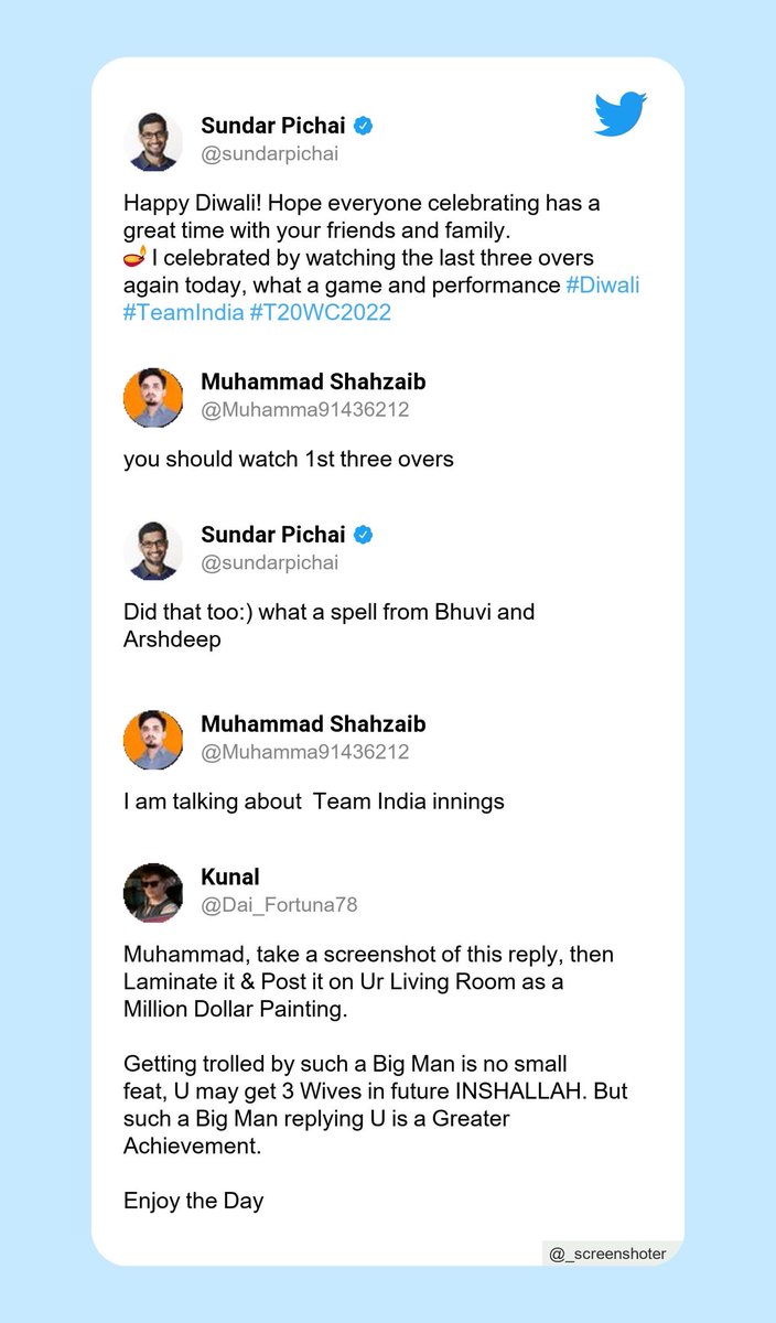 e_Indian_'s tweet photo. These replies 😂
#SundarPichai https://t.co/lIq3URjaDS