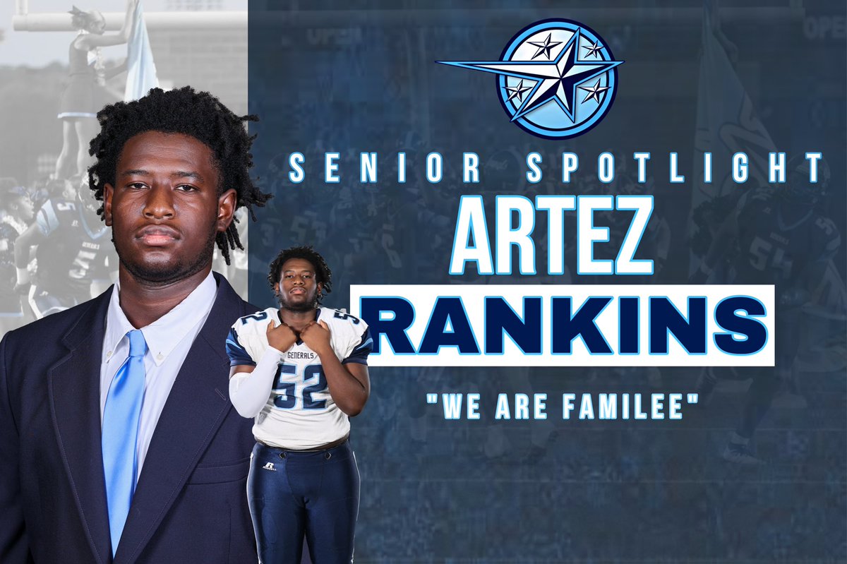 Senior Spotlight 
Artez Rankins
@ayo_tezzo 
C/O 2023
DL/OL
Core:2.8

hudl.com/video/3/136395…
<a href="/Coach_McGuire95/">Irving McGuire AP</a> 
<a href="/Coach_Judah/">Preston Judah</a> 

#FamiLEE
#1AND0