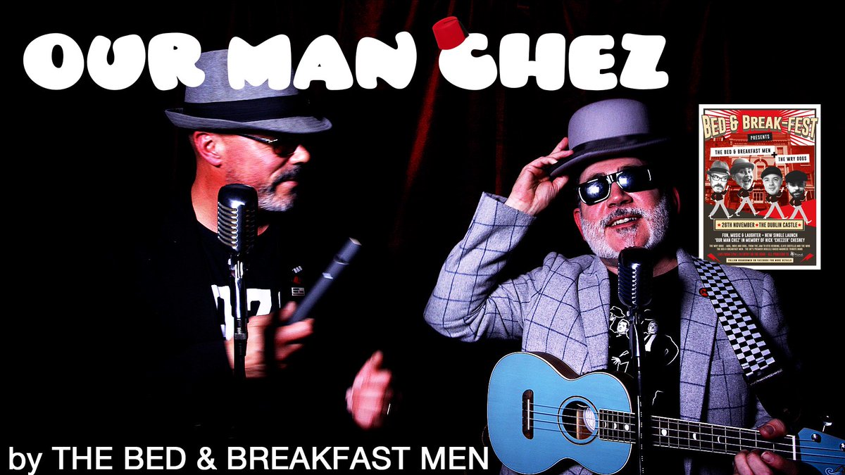 BandBMen's tweet photo. Here’s a live version our new song “Our Man Chez” to be launched at Bed & Break Fest @DublinCastle on 26th Nov with @thewrydogs . All in aid of @MindCharity and in memory of a dear old pal. Hope you like it folks:
https://t.co/HiZDDtQ7lL
#MUSICFUNLIVE https://t.co/PHP6A9DCI3