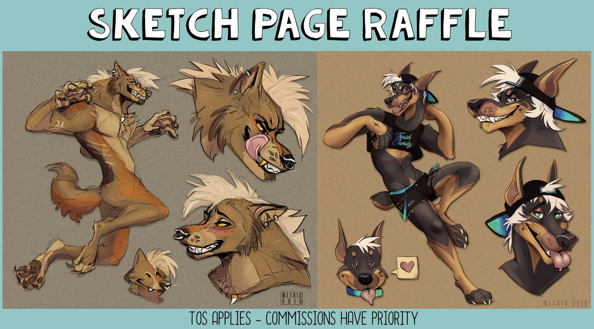 MetricVoid's tweet image. FREE ART RAFFLE
🎉Road to 14k!

Prize: Full Color Sketch Page

✨ How To Enter:
✅ Follow me
🔁 Retweet
⭐️ Comment your favorite animal!

❌Do not comment refs
⚠️Make sure to untag people!

ENDS: November 1st 2022
