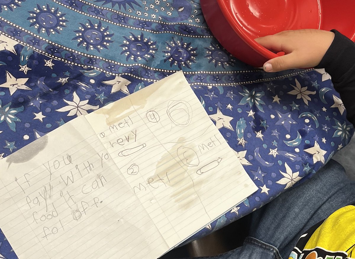 STEM habits of mind happening with these first graders (experimenters, predictors, describers…) Ask them all about it! <a href="/MrsGrayNES/">Ms. Gray 🎀</a>
