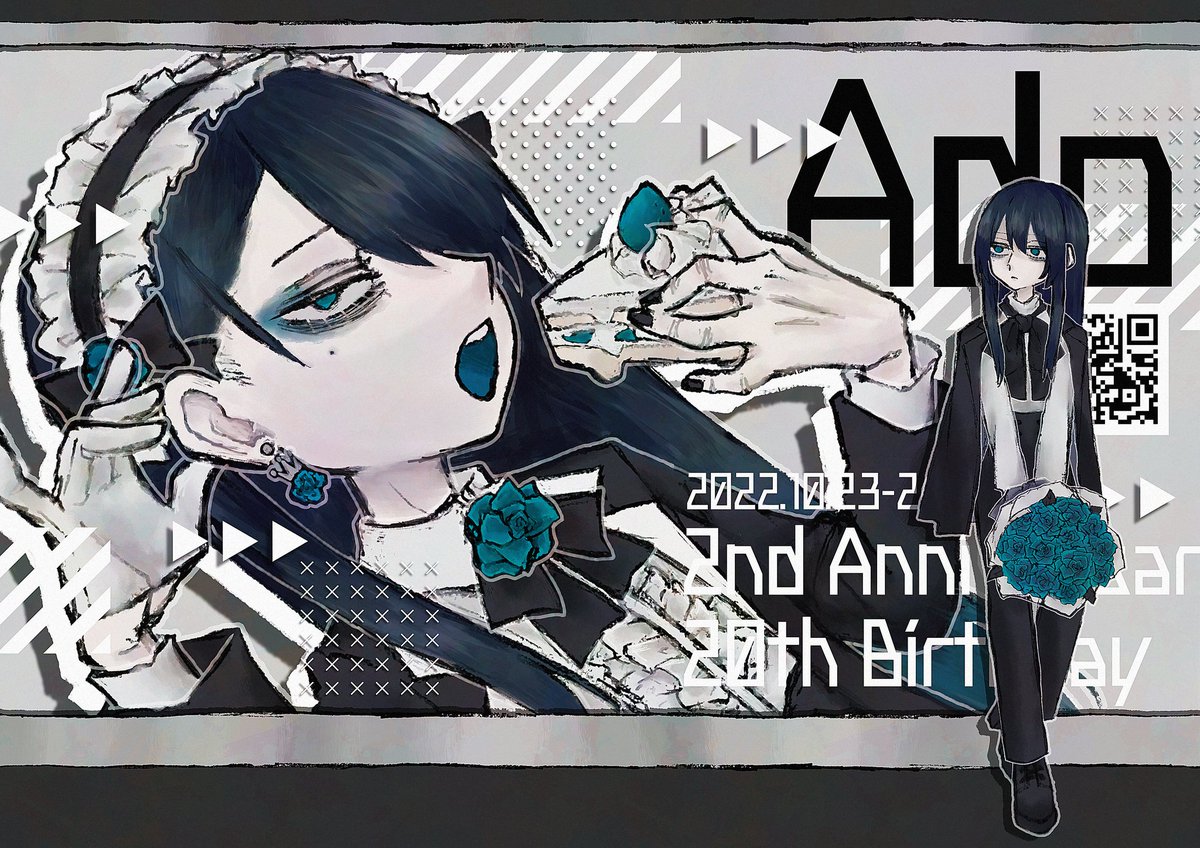 OAX_myk's tweet photo. おめでとうございます…🌹💙
#Ado20歳  #Ado生誕祭2022  #Ado誕生祭2022  #Adoart https://t.co/7ZNGDwwcqu
