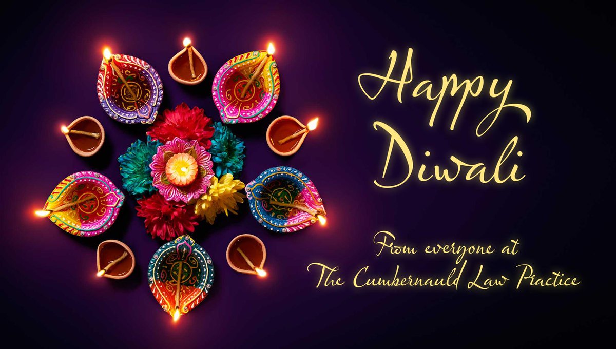 CumbernauldLaw's tweet photo. From everyone here at the Cumbernauld Law Practice, we are wishing our clients, colleagues, friends and family a very Happy Diwali.

#Cumbernauld #Law #Practice #Diwali2022 #FestivalOfLights https://t.co/nES6ouLjMa