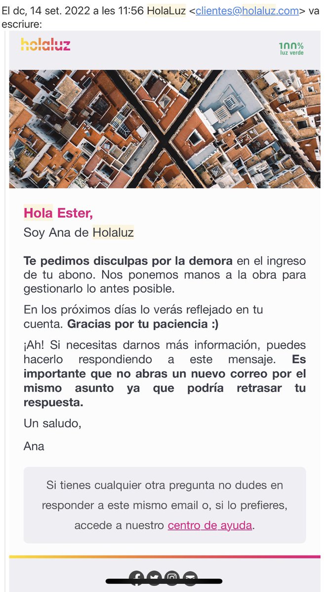 Esterfg99's tweet photo. @HolaLuzcom Encara esperem… https://t.co/D7g0HbVpBm