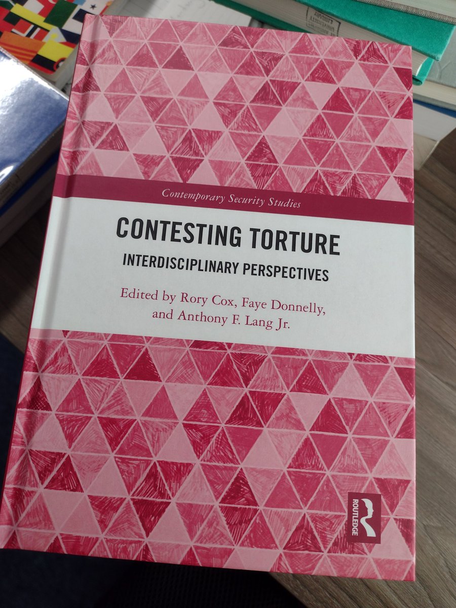 This arrived this morning! Very gratifying to see it in hardcopy and another huge thank you to all involved!

All royalties are going to @FreefromTorture 
#ContestingTorture #TorturePrevention #antitorture