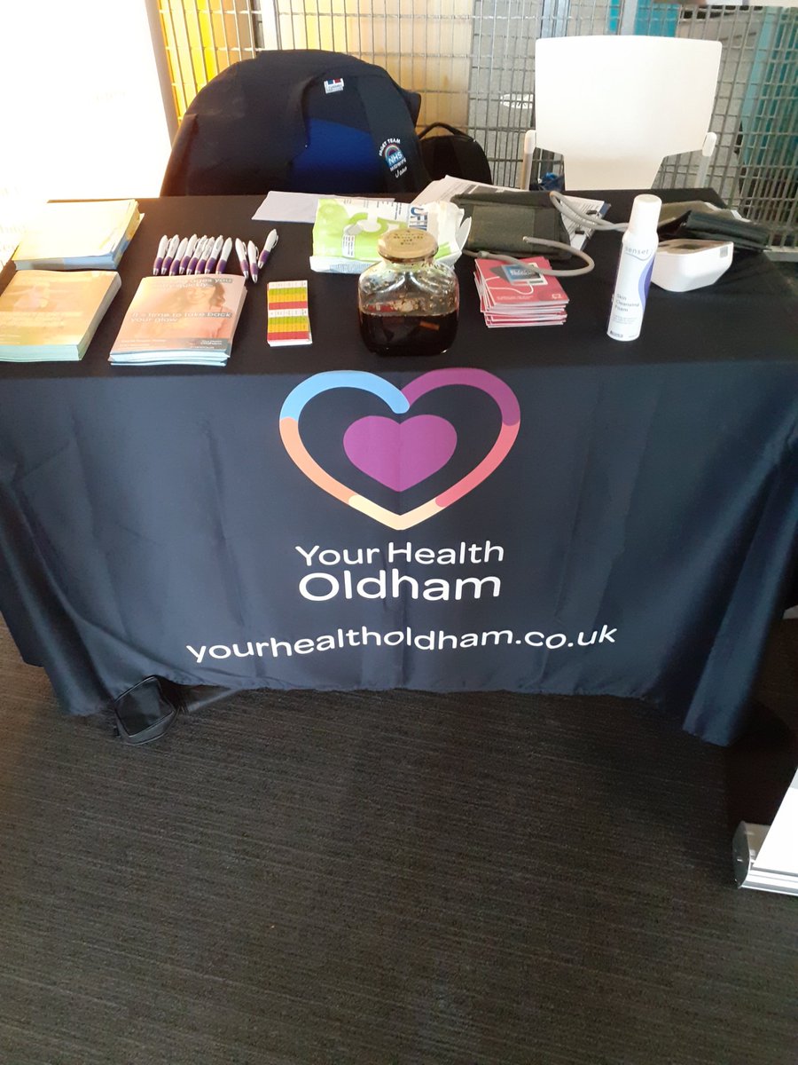 YHOldham's tweet photo. We are at @OldhamLibraries today promoting our stop smoking service #Stopober
Come along and have a free Health Mot.
#FreeHealthMot https://t.co/4NWK9RyDit