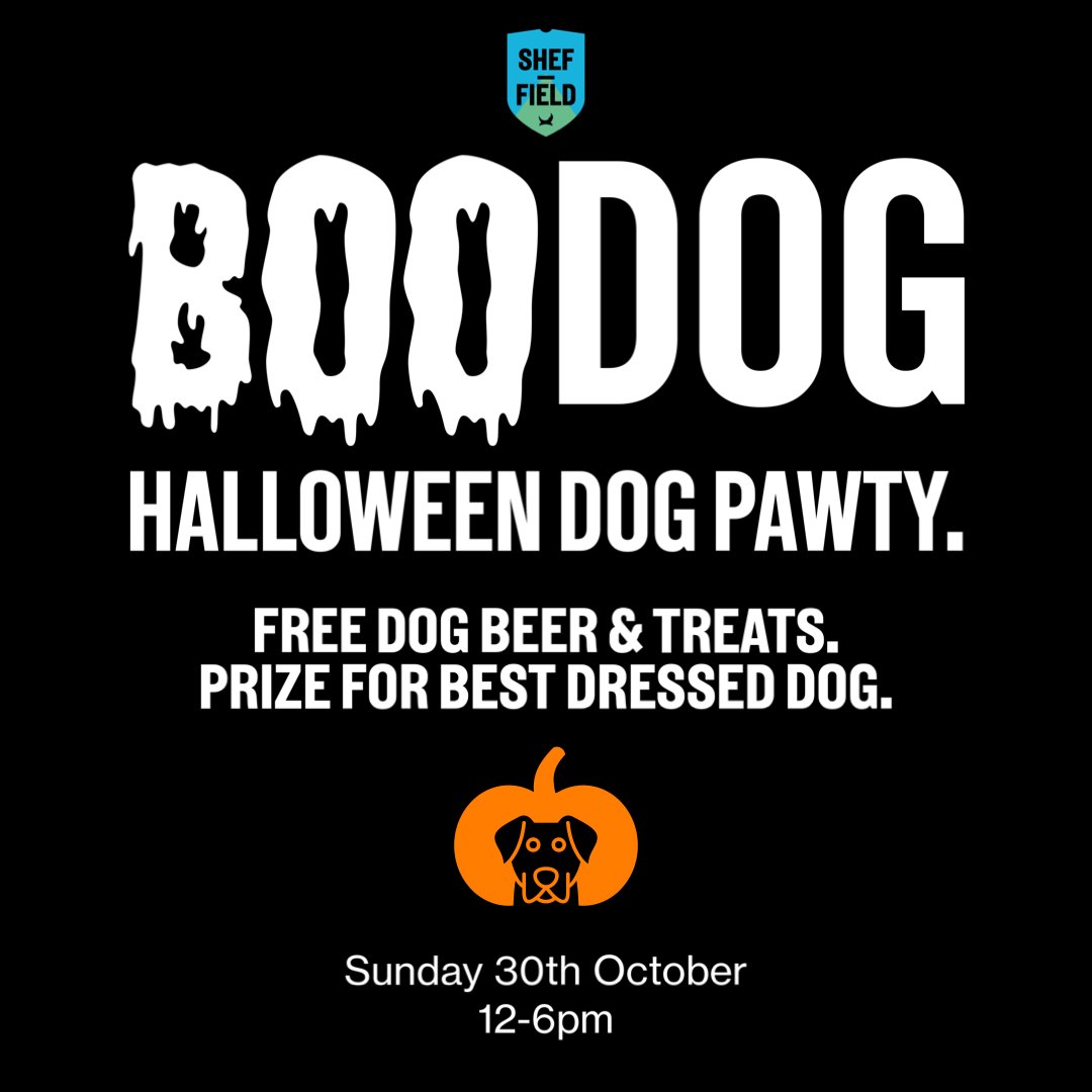 Join us this Sunday for Halloween doggy fun! Bring your pooch along for free dog beer and dog treats, plus there’s a prize of a BrewDog dog gift set and some human beers for best dressed dog! Booking is recommended, brewdog.com/uk/brewdog-she…