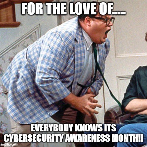 Just making sure! #EveryMonthIsCyberMonth