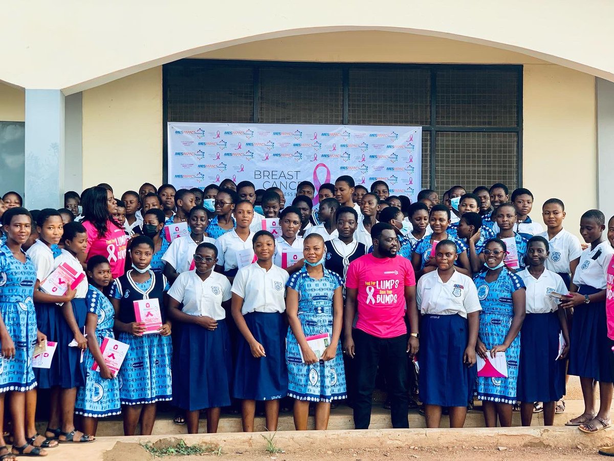 MESImpactFdn's tweet photo. Breast Cancer Awareness &amp; Screening at Notre Dame Girls SHS.

#BreastCancerAwarenessMonth #breastcancerawareness #pinkoctober https://t.co/Du52tp6YG5