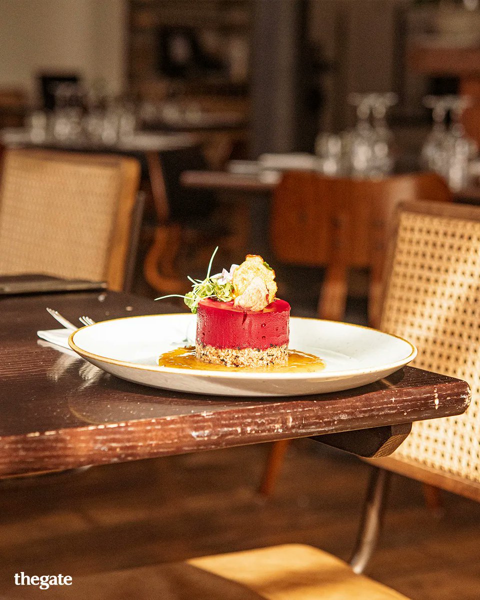 GateRestaurant's tweet photo. When the sun hits your Beetroot &amp; Mascarpone Mousse just right ✨ #GateRestaurants https://t.co/zqgmmR8zbh