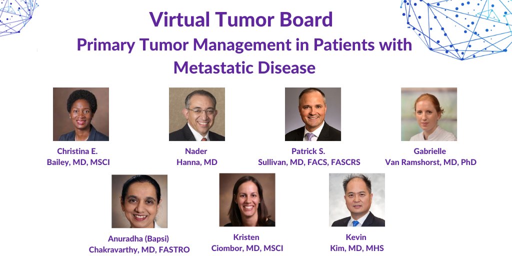 We are looking forward to tonight's #ColorectalCancer virtual tumor board discussion on primary tumor management in patients with metastatic disease. Register to participate at ow.ly/m9Rf50LfVuf. @TheRealDrBailey @GabrielleVanRam @KristenCiombor