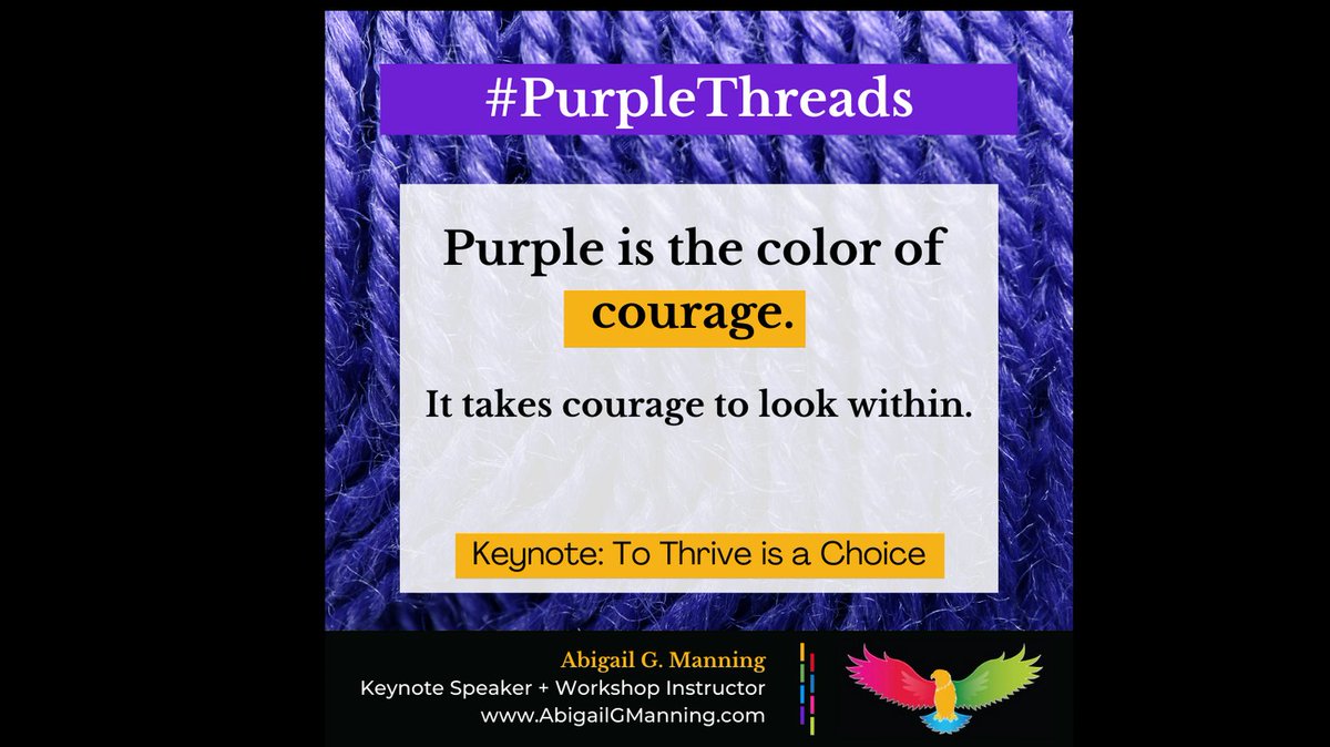 Be better - not bitter.  
Learn to thrive - you deserve it! 
I can help. 

#Grooming #Gaslighting #PurpleThreads #SelfEmpowerment #Courage #Fortitude #BeTheBestYou #BetterNotBitter #Thrive #StoryTelling #KeynoteSpeaker