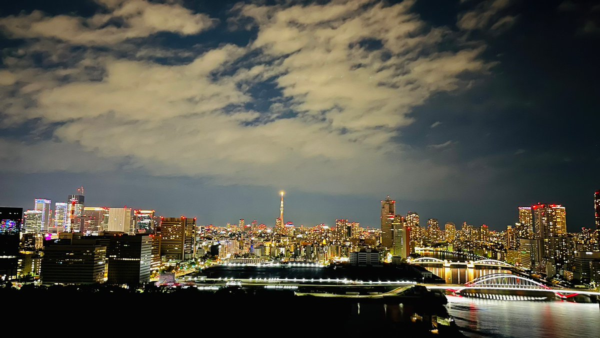 メズム東京からの夜景💄💙*° #夜景 #メズム東京 #竹芝 #汐留 #浜松町