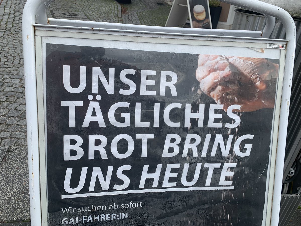 fkaineder's tweet photo. Der Gilli in #Ottensheim will das Vater unser täglich realisieren und sucht dafür Gai-Fahrer:innen. #bäckerei https://t.co/ZZvqApl2jl