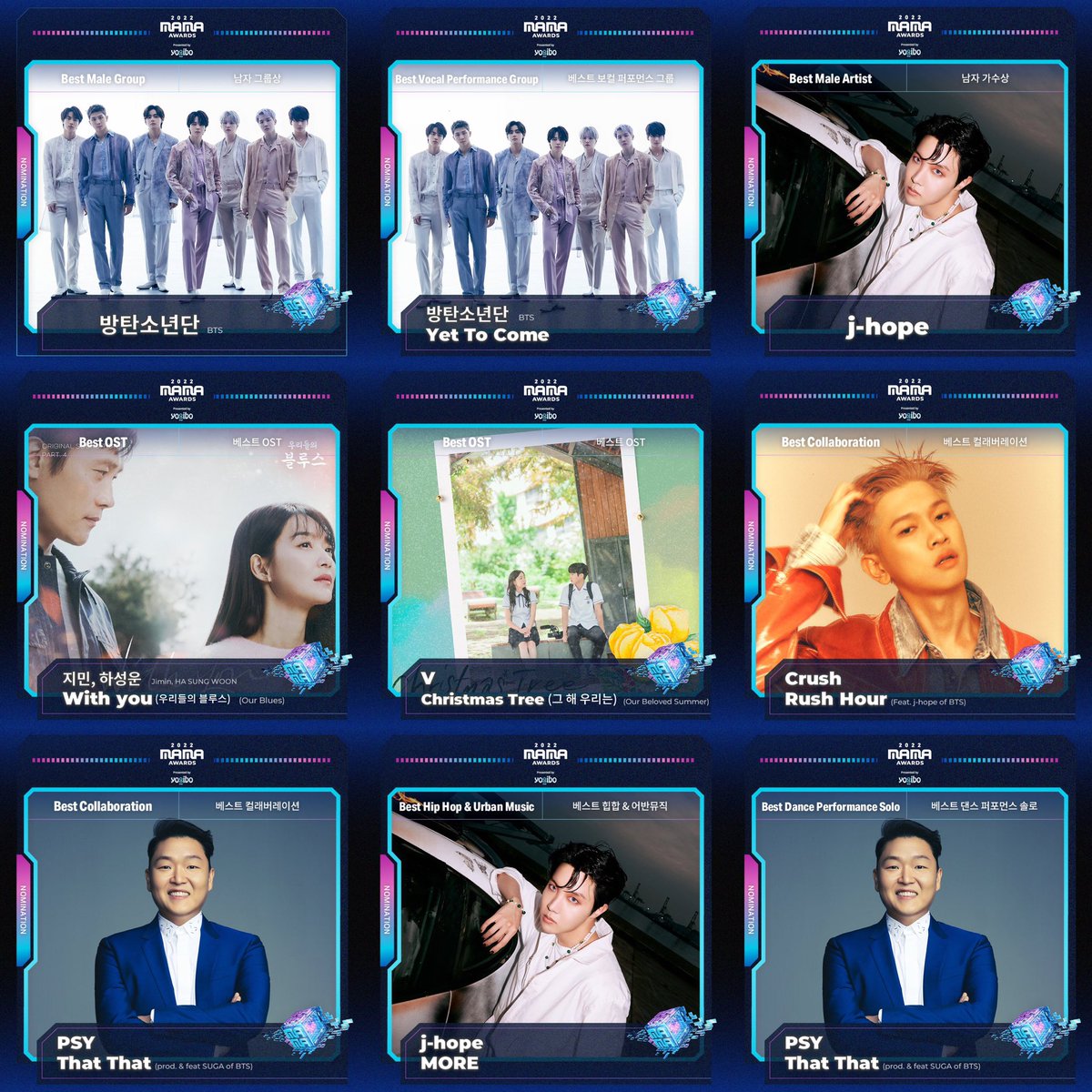 adoresjeons's tweet photo. bts received a total of 18 nominations for this year’s 2022 mama awards!! my heart is so full of pride and happiness for our boys, proud is truly an understatement ♥︎

ATTACK BTS FOR MAMA
i vote #bts for Worldwide Fan’s Choice #MAMAVOTE https://t.co/p10NORGVkD
