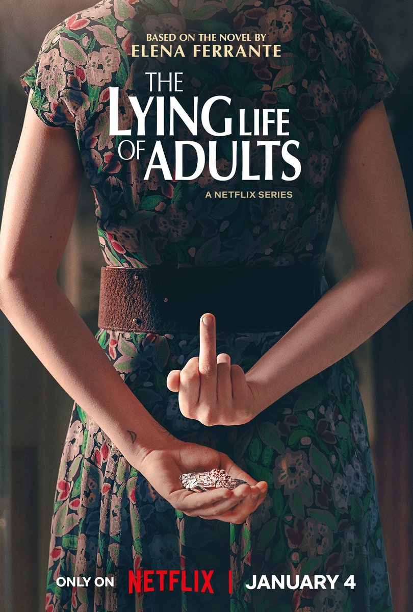 SAVE THE DATE! The @netflix original series based on Elena Ferrante's absorbing coming-of-age tale THE LYING LIFE OF ADULTS will hit the screens on the 4th January 📺