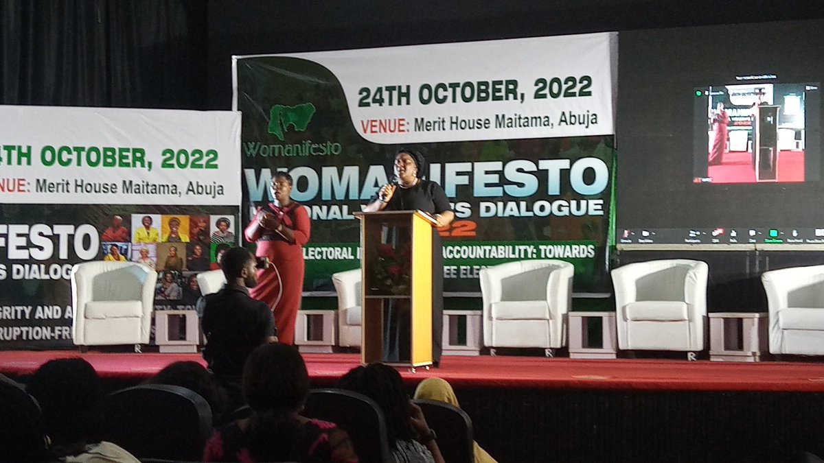 heirwoman's tweet photo. At the Womanifesto National Women Dialogue 2022. The theme for this year is Electoral Integrity and Accountability: Towards Corruption Free Elections.

#womanifesto #womeninpower #womenmotivation #womanfocus #wardc  

@wfm917 @womenleadershipinstitute @womanifestong @heirwoman https://t.co/HIeS35QGGr