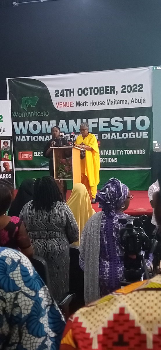 heirwoman's tweet photo. At the Womanifesto National Women Dialogue 2022. The theme for this year is Electoral Integrity and Accountability: Towards Corruption Free Elections.

#womanifesto #womeninpower #womenmotivation #womanfocus #wardc  

@wfm917 @womenleadershipinstitute @womanifestong @heirwoman https://t.co/HIeS35QGGr