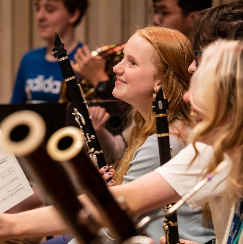 Doing what we love most 🧡 📸 @SaraPorterPhoto #chethamsschoolofmusic #musiccourse #chethamssymphonyorchestra #youthorchestra #youthmusic #youngmusicians #youngtalent