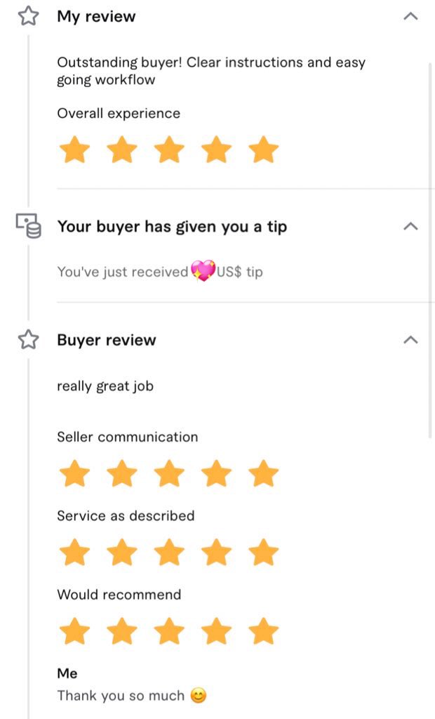 Tamara_UGC's tweet photo. It’s always fun to get tipped on Fiverr! 🙏✨ So grateful for kind buyers. https://t.co/QMQR2UITz1