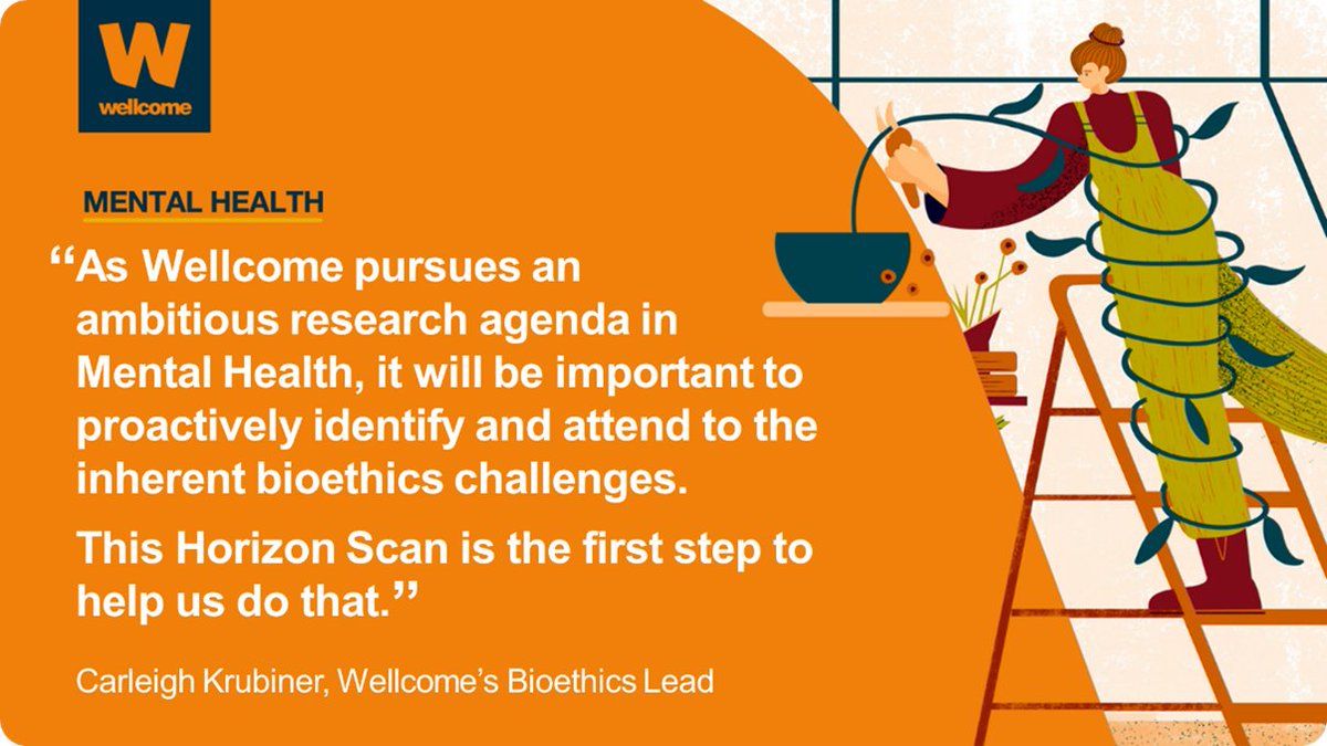 Want to help shape the future of Mental Health Research Ethics? @WellcomeTrust is requesting proposals for a horizon scan of the most pressing #bioethics issues for #MentalHealth research ⏰ Deadline: Dec 5th 📣 Spread the word & see RFP for details tinyurl.com/bp87mdy4