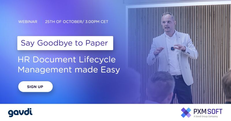 Gavdi's tweet photo. Still a few remaining places for our upcoming webinar on the topic of "Making HR Document Management Easy".

Register Now: 👇
https://t.co/7fwWT6R1Au

#sapsuccessfactors #hr #documentmanagement #webinar #sap #successfactors https://t.co/huYZnO7evv
