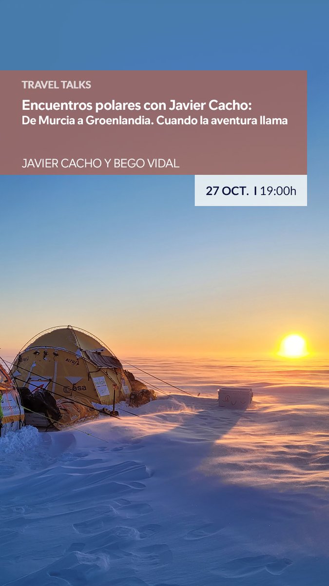 No te pierdas...
🗓️25/10: Mercadillos navideños por el Rin con <a href="/cataitours/">CATAI</a>
🗓️26/10: Yellowstone y Grand Teton en invierno <a href="/FONAMAD/">FONAMAD</a>
🗓️27/10: Encuentros polares con <a href="/cachojavi/">Javier Cacho</a>: De Murcia a Groenlandia. Cuando la aventura llama
Agenda👉 viajerosconb.com/flagship/madri…