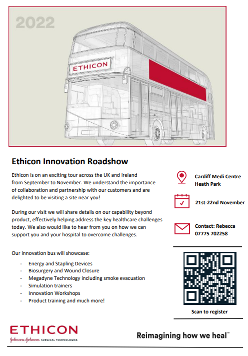Medicentre_cf's tweet photo. Wythnos nesaf: bydd Sioe-deithiol Arloesi Ethicon yn Medicentre 

Next week: the @Ethicon Innovation Road Show will be at Medicentre

@lshubwales @CV_UHB #medtech #SurgicalTechnologies #innovation #PatientCare #surgery https://t.co/5bKy7hKJy0