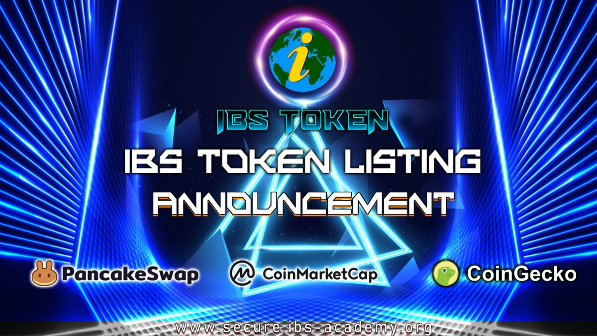 Zoom_provider1's tweet photo. IBS token listing announcement!!
#ibs #ibs_to_the_moon #ibslove #ibs_is_in_binance #ibs_ATH #ibsmillionaire #ibs_token #ibstoken_millionaire  #ibs_millionaire_in_2027  #ibs_community #ibs_bullrun #ibs_next_doge https://t.co/WWgNjiQZu6